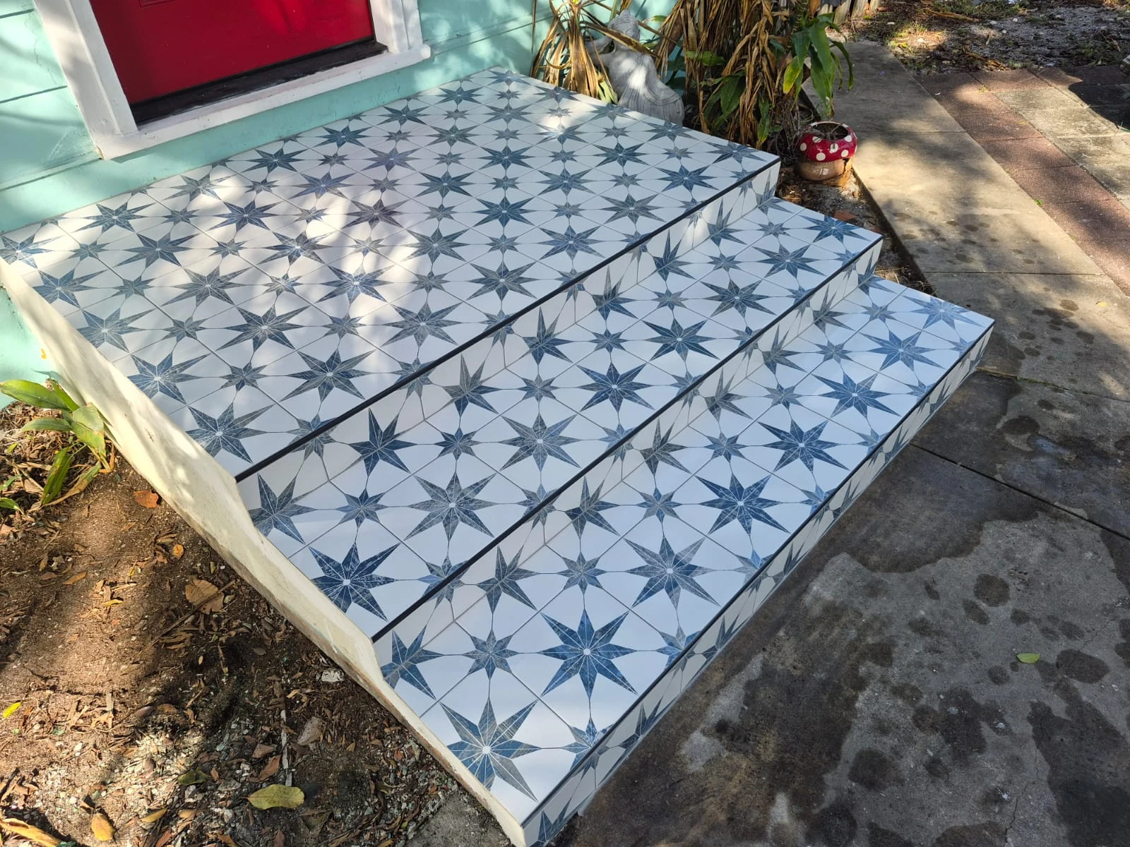 Decorative Stair Tile Transformation